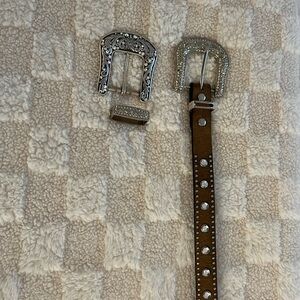 girls western belt with extra buckle